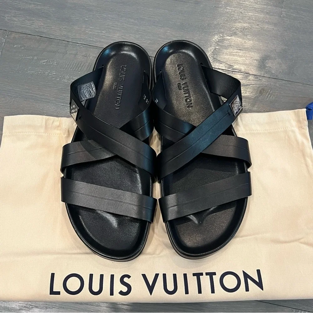 Louis Vuitton | Shoes | Louis Vuitton Mens Sandals | Poshmark display picture 2